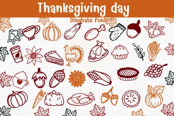 Thanksgiving Day by Sontaya — Dingbats Font