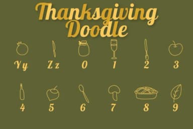 Thanksgiving Doodle by Chonada — Dingbats Font — thumbnail 4