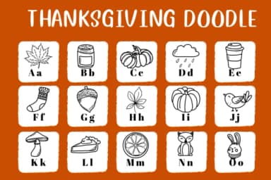 Thanksgiving Doodle by CHANOK — Dingbats Font — thumbnail 2
