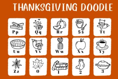 Thanksgiving Doodle by CHANOK — Dingbats Font — thumbnail 3
