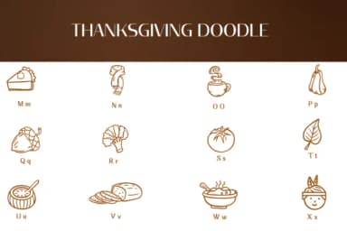 Thanksgiving Doodle by Heartcraft Atelier — Dingbats Font — thumbnail 3