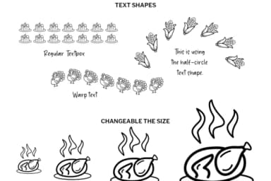 Thanksgiving Doodle by digitalplannerland — Dingbats Font — thumbnail 4