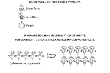 Thanksgiving Doodle by digitalplannerland — Dingbats Font — thumbnail 7