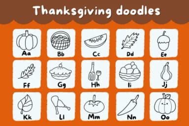 Thanksgiving Doodles by Natchuta — Dingbats Font — thumbnail 2