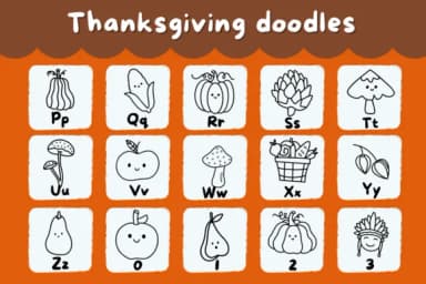 Thanksgiving Doodles by Natchuta — Dingbats Font — thumbnail 3