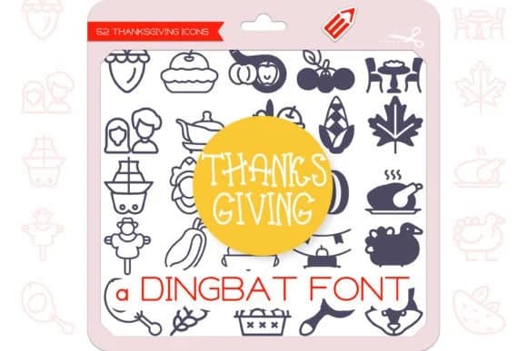 Thanksgiving Icons by WADLEN — Dingbats Font