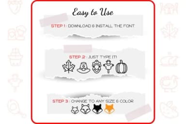 Thanksgiving Icons by WADLEN — Dingbats Font — thumbnail 4