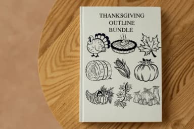 Thanksgiving Outline Bundle by Bee piyanuch — Dingbats Font — thumbnail 2