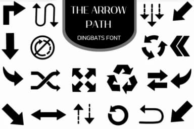 The Arrow Path by Heartcraft Atelier — Dingbats Font — thumbnail 1