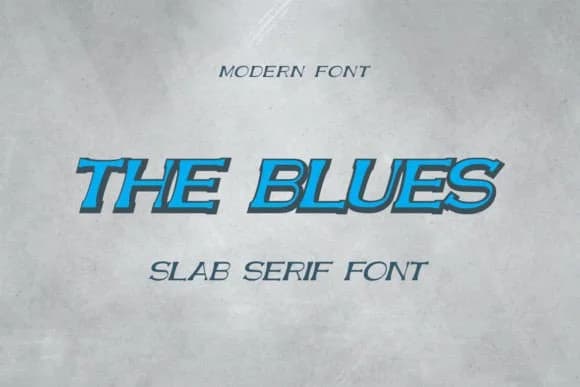 The Blues by WinType — Slab Serif Font