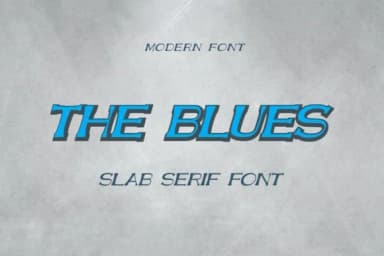 The Blues by WinType — Slab Serif Font — thumbnail 1