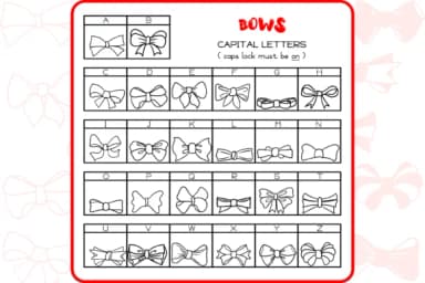 The Bows by WADLEN — Dingbats Font — thumbnail 2