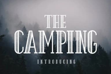 The Camping by Fox7 — Slab Serif Font — thumbnail 1