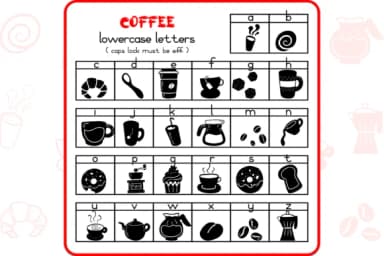 The Coffee by WADLEN — Dingbats Font — thumbnail 3