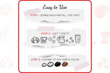 The Coffee by WADLEN — Dingbats Font — thumbnail 4