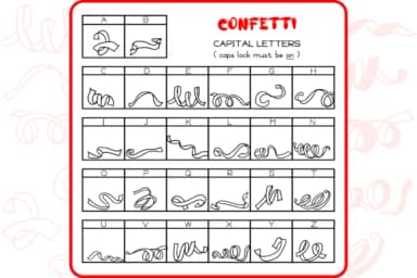 The Confetti by WADLEN — Dingbats Font — thumbnail 2