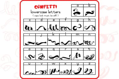 The Confetti by WADLEN — Dingbats Font — thumbnail 3