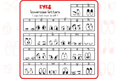 The Eyes by WADLEN — Dingbats Font — thumbnail 3