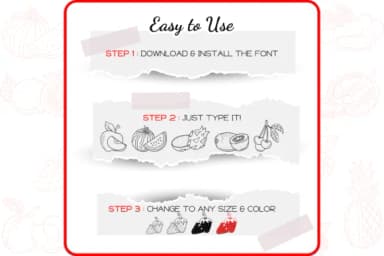 The Fruits by WADLEN — Dingbats Font — thumbnail 4