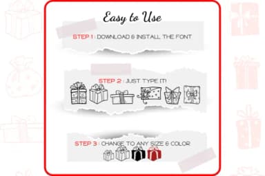 The Gift Box by Akmalforu — Dingbats Font — thumbnail 4