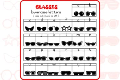 The Glasses by WADLEN — Dingbats Font — thumbnail 3