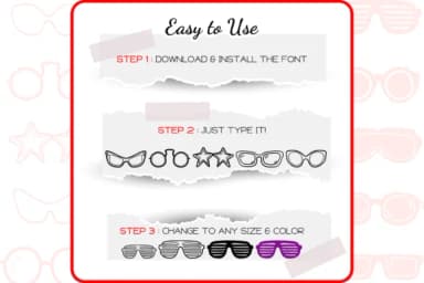 The Glasses by WADLEN — Dingbats Font — thumbnail 4