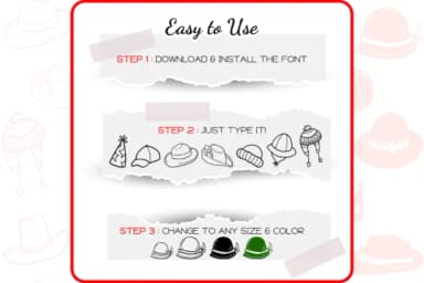 The Hat by WADLEN — Dingbats Font — thumbnail 4