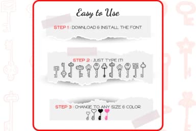 The Key by WADLEN — Dingbats Font — thumbnail 4