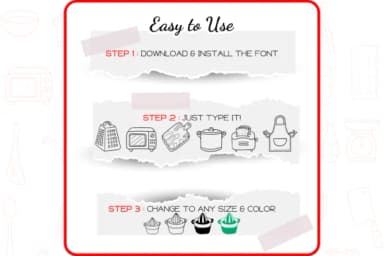 The Kitchen by WADLEN — Dingbats Font — thumbnail 4