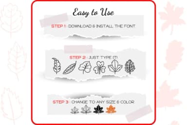 The Leaves by WADLEN — Dingbats Font — thumbnail 4