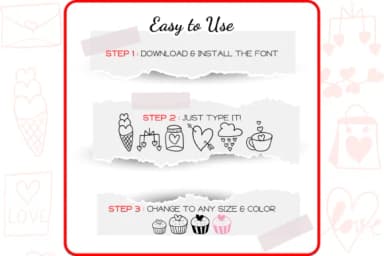 The Love by WADLEN — Dingbats Font — thumbnail 4