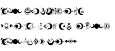The Moon Magic by Chonada — Dingbats Font — thumbnail 8