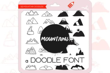 The Mountains by WADLEN — Dingbats Font — thumbnail 1