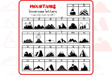 The Mountains by WADLEN — Dingbats Font — thumbnail 3