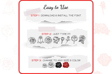 The Rose by WADLEN — Dingbats Font — thumbnail 4