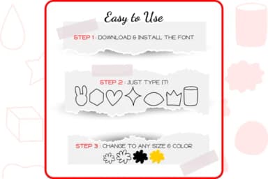 The Shapes by WADLEN — Dingbats Font — thumbnail 4