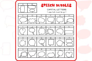 The Speech Bubbles by WADLEN — Dingbats Font — thumbnail 2