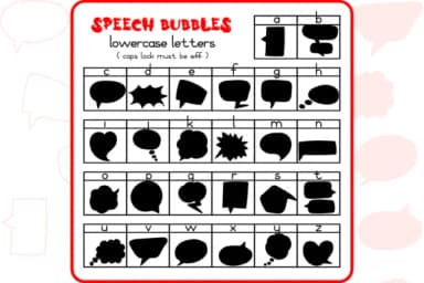 The Speech Bubbles by WADLEN — Dingbats Font — thumbnail 3