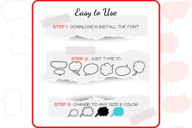 The Speech Bubbles by WADLEN — Dingbats Font — thumbnail 4