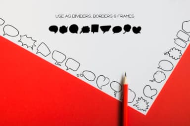 The Speech Bubbles by WADLEN — Dingbats Font — thumbnail 7