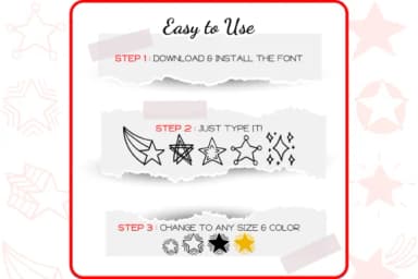 The Stars by WADLEN — Dingbats Font — thumbnail 4