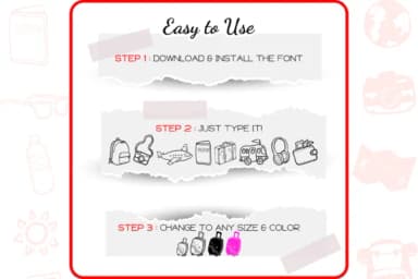 The Travel by WADLEN — Dingbats Font — thumbnail 4