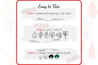 The Trees by WADLEN — Dingbats Font — thumbnail 4