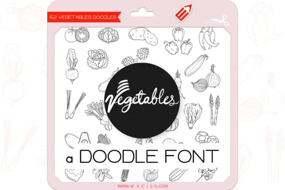 The Vegetables by WADLEN — Dingbats Font