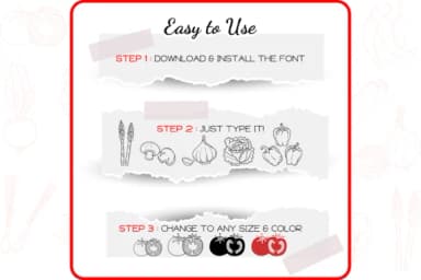 The Vegetables by WADLEN — Dingbats Font — thumbnail 4