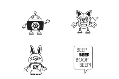 The Wild Robots by Illustration Ink — Dingbats Font — thumbnail 2
