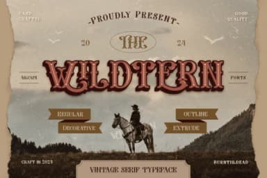 The Wildtern by Burntilldead — Slab Serif Font — thumbnail 1