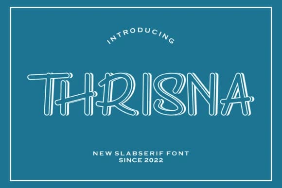 Thrisna by riotama85 — Slab Serif Font
