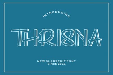 Thrisna by riotama85 — Slab Serif Font — thumbnail 1