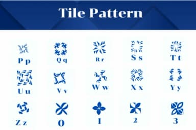 Tile Pattern by Apiwat Type — Dingbats Font — thumbnail 3